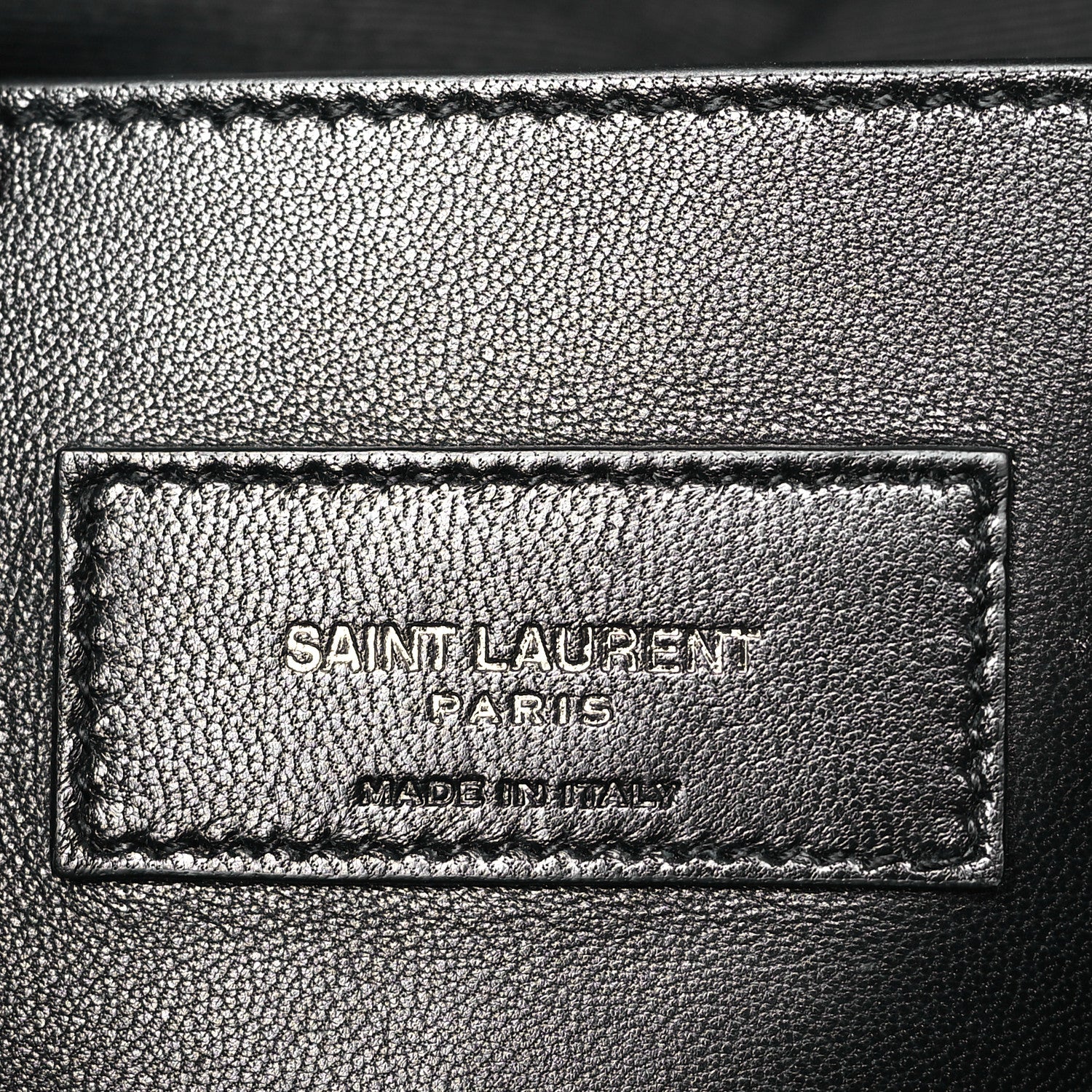 Saint Laurent Grain De Poudre Medium West Hollywood Monogram Fold-Over Black 6 of 8