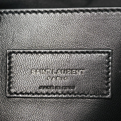 Saint Laurent Grain De Poudre Medium West Hollywood Monogram Fold-Over Black 6 of 8