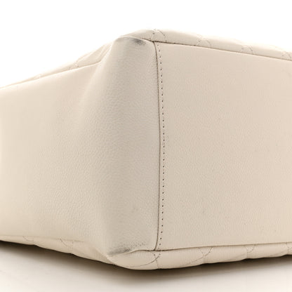 Chanel Caviar Quilted Grand Shopping Tote GST White 10 of 16