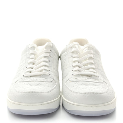 Louis Vuitton Calfskin Monogram Mens Rivoli Sneakers 9 White 2 of 11
