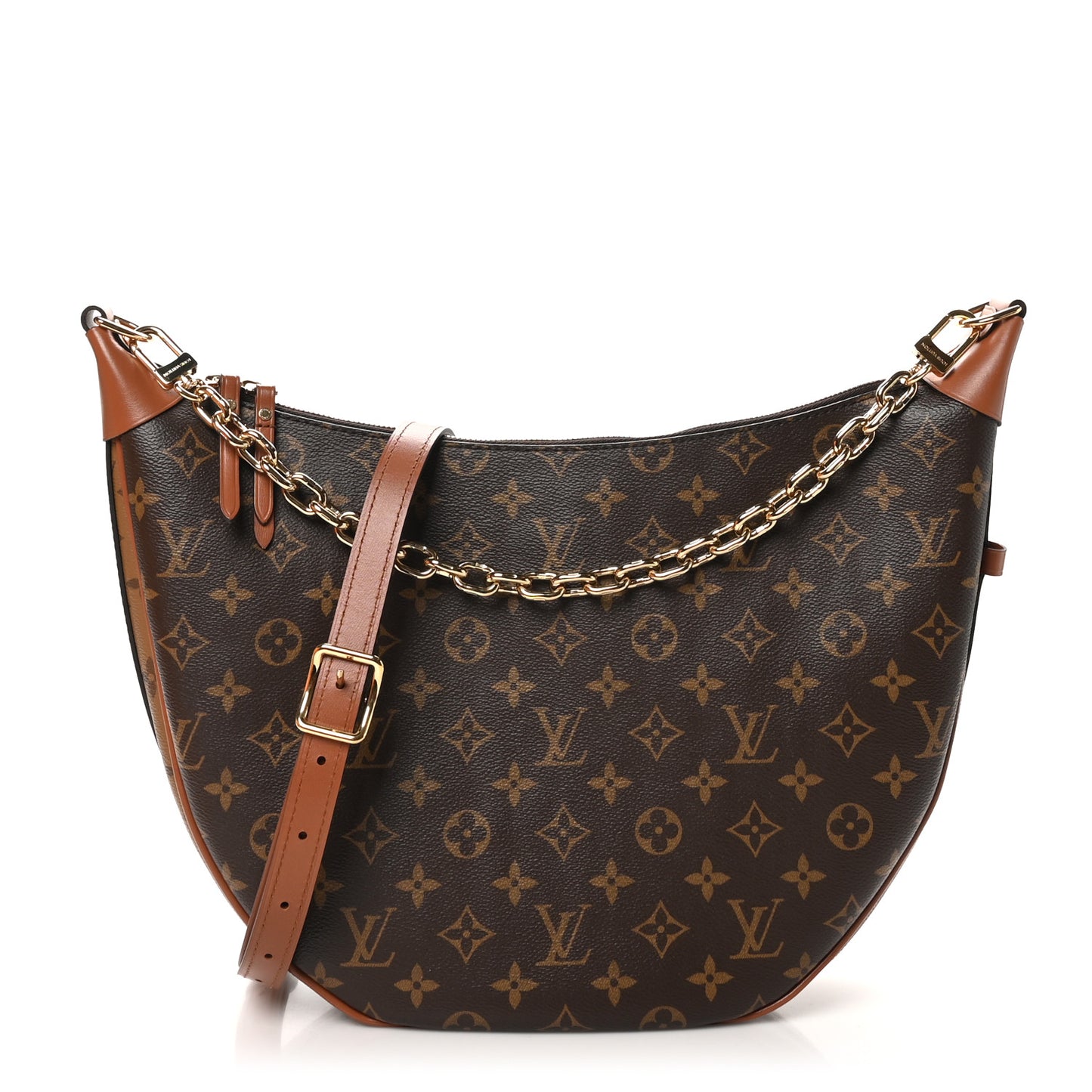 Reverse Monogram Loop Hobo