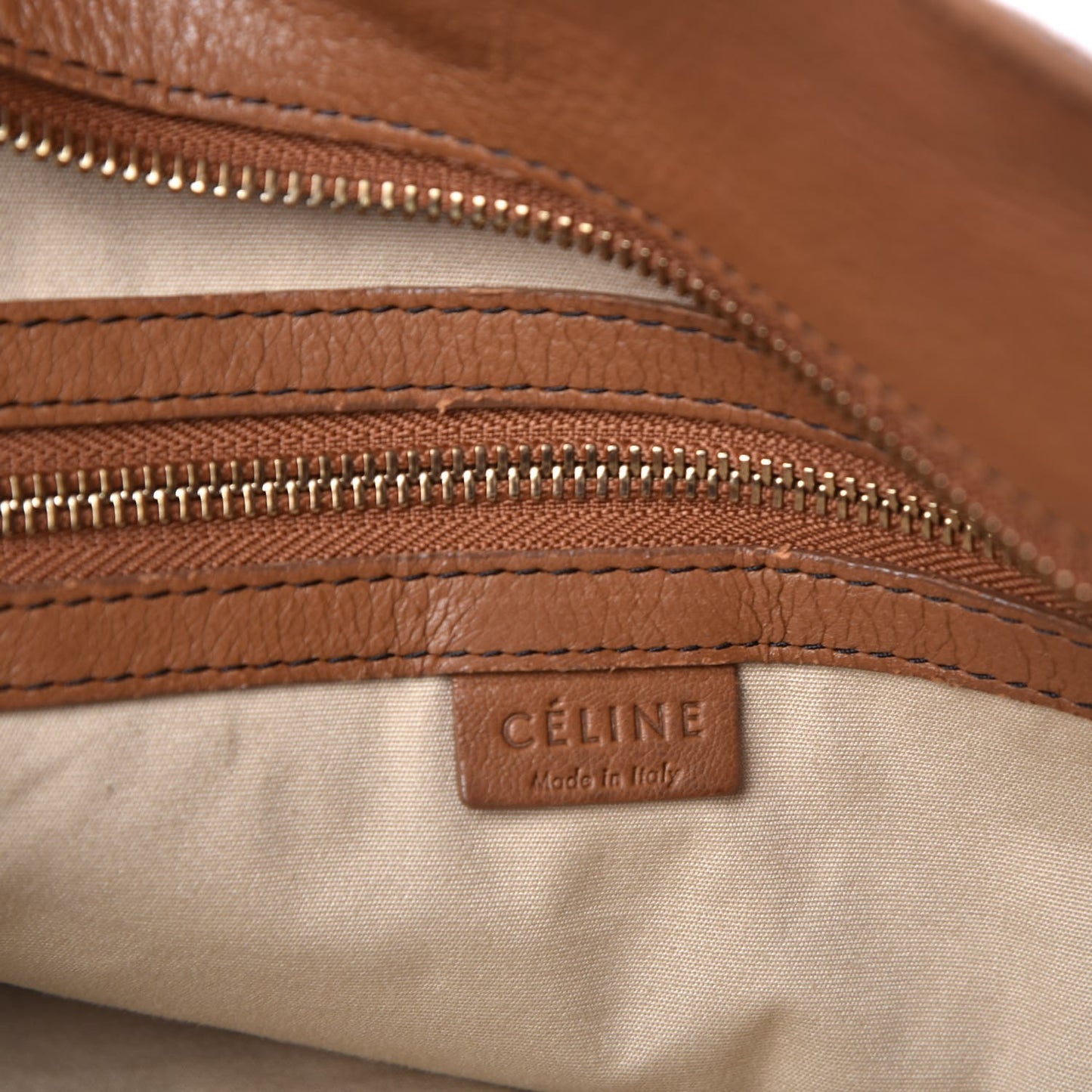 Calfskin Top Handle Tote Tan