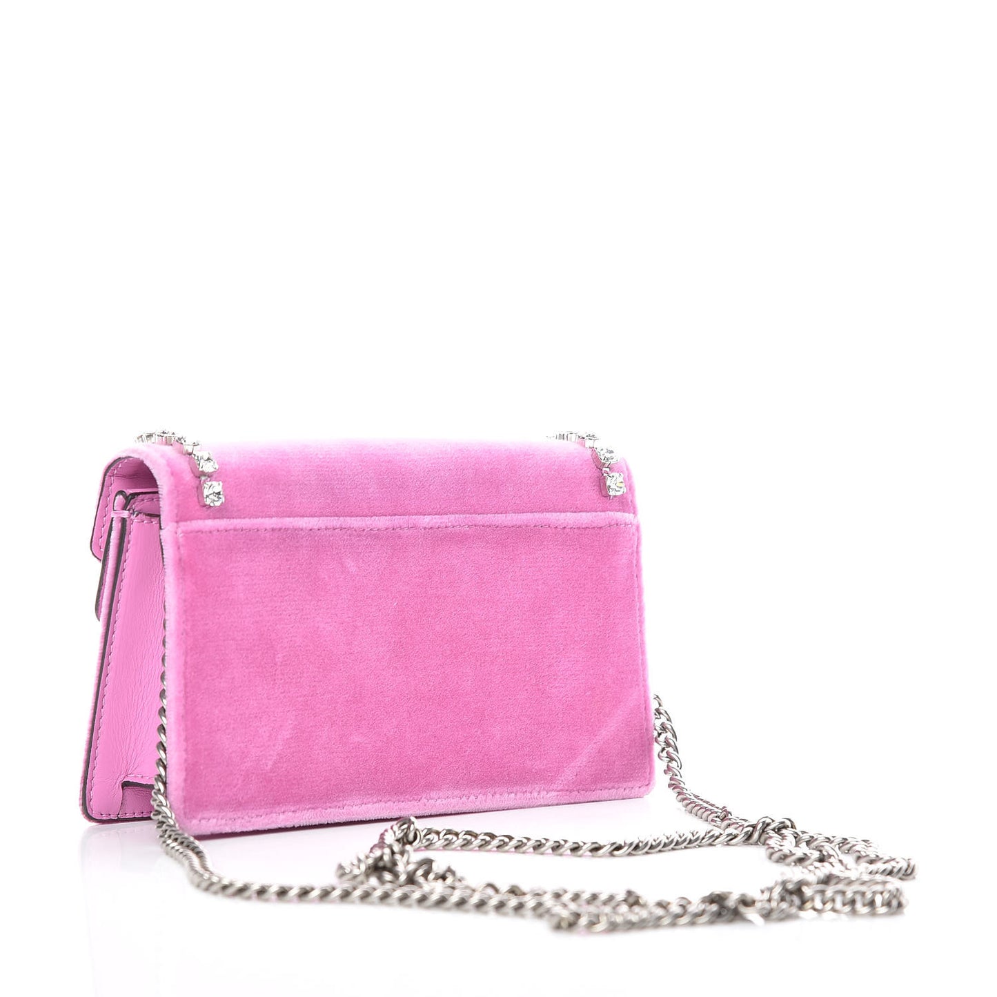 Velvet Crystal Super Mini Dionysus Shoulder Bag Malva