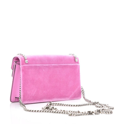 Gucci Velvet Crystal Super Mini Dionysus Shoulder Bag Malva 2 of 11