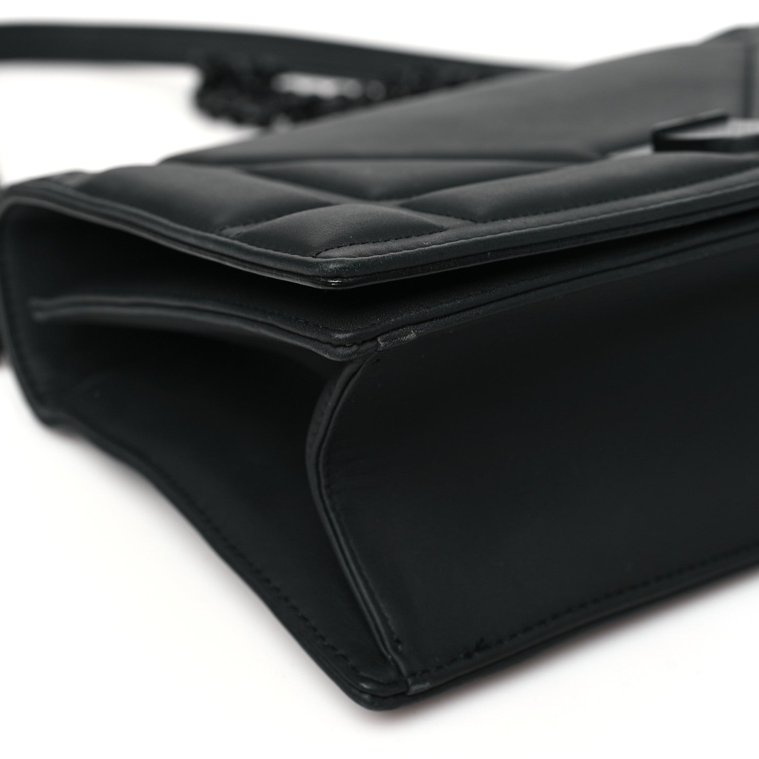 Christian Dior Ultra Matte Calfskin Studded Medium Diorama Flap Bag Black 9 of 11