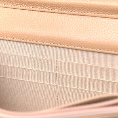 Chanel Caviar Quilted Wallet On Chain WOC Beige 8 of 14
