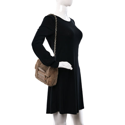 Jimmy Choo Faux Fur Carolina Chain Shoulder Bag Teddy 2 of 9