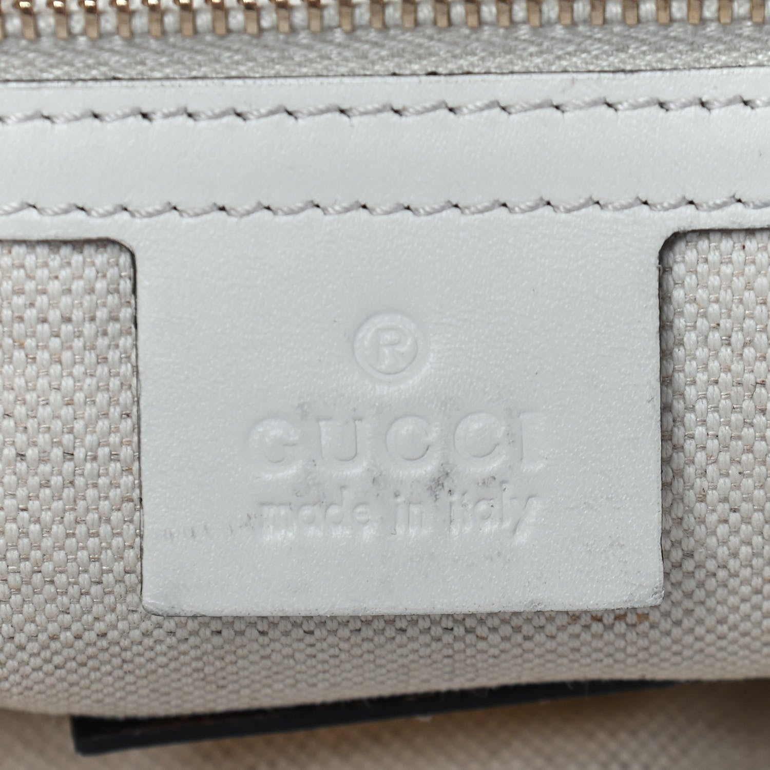 Gucci Denim Calfskin Tote Ivory 5 of 11