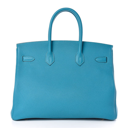 Hermes Togo Birkin 35 Turquoise 26 of 34