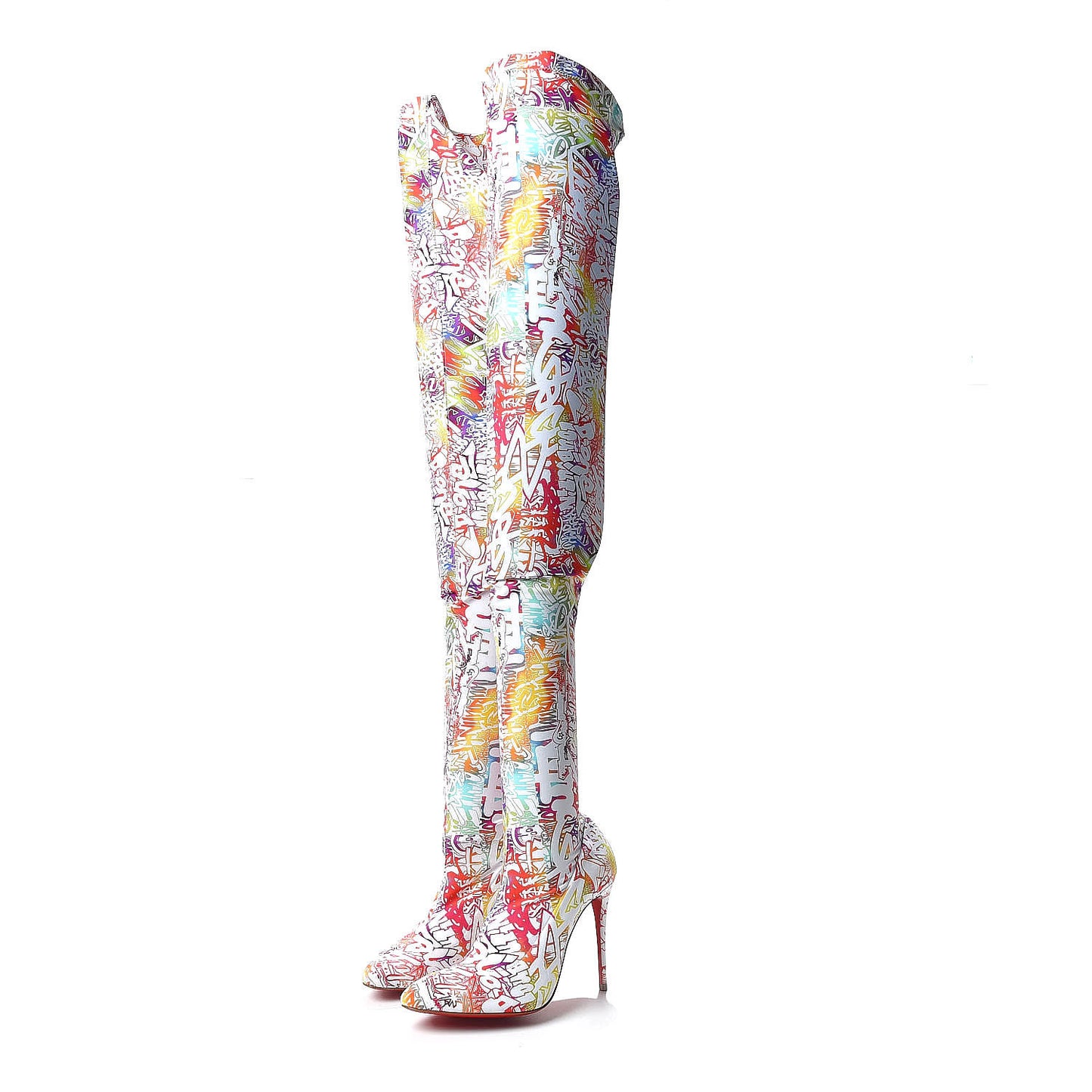 Lycra Wallgraf Gravitissima 100 Thigh High Boots 36 Multicolor
