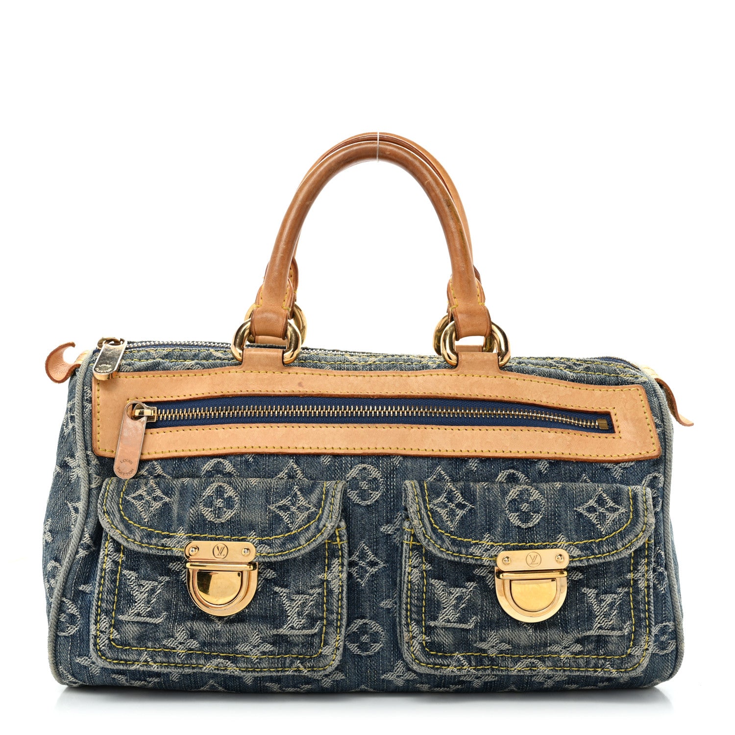 Louis Vuitton Monogram Denim Neo Speedy Blue 1 of 11