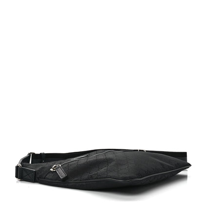 Gucci Nylon Monogram Small Flat Messenger Bag Black 3 of 8