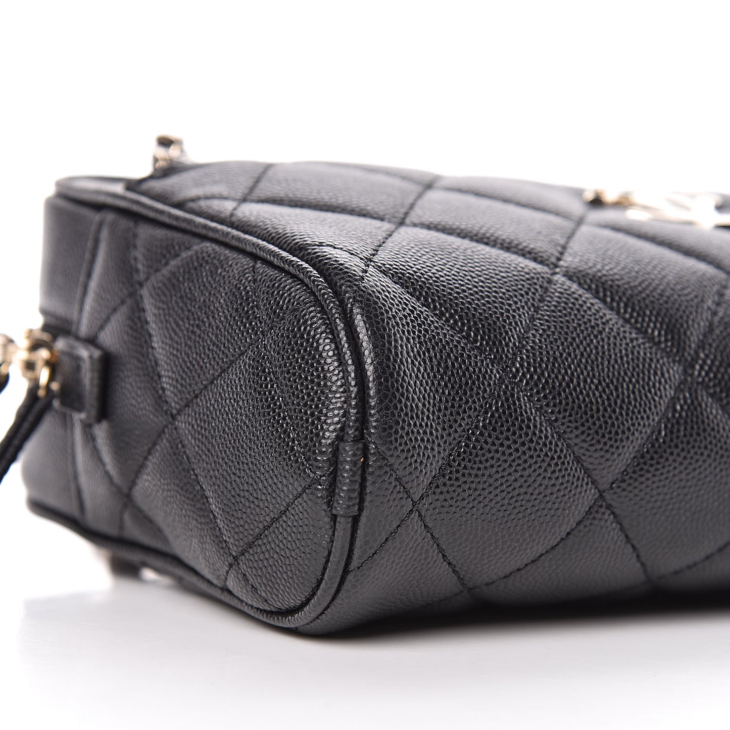 Caviar Quilted Small In & Out Camera Case Black