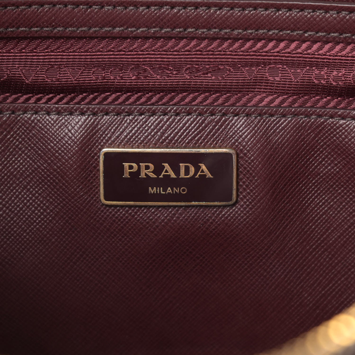 Prada Saffiano Medium Galleria Double Zip Tote Granato 7 of 19