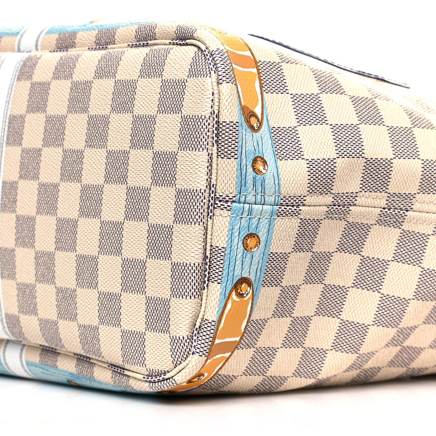 Louis Vuitton Damier Azur Summer Trunks Forte Dei Marmi Neo Neverfull MM 10 of 10
