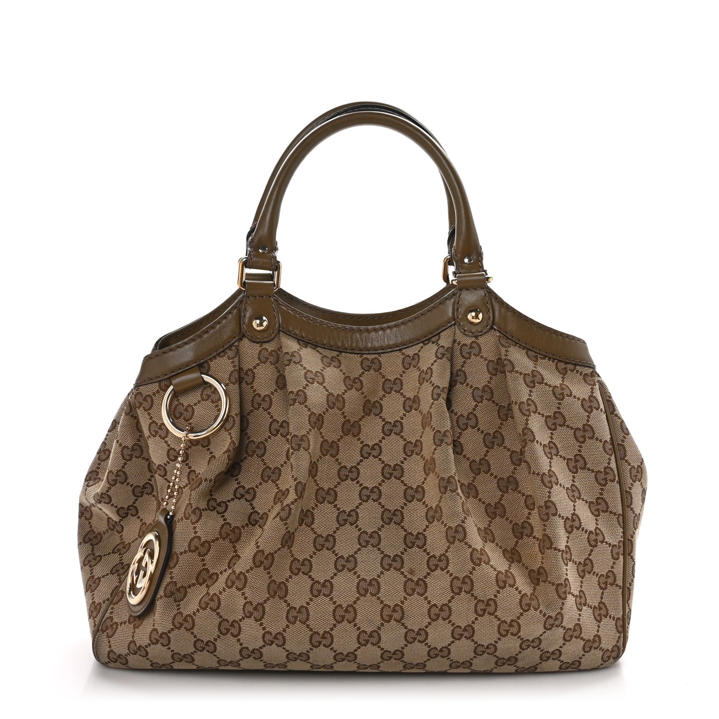 Monogram Medium Sukey Tote Beige Ebony