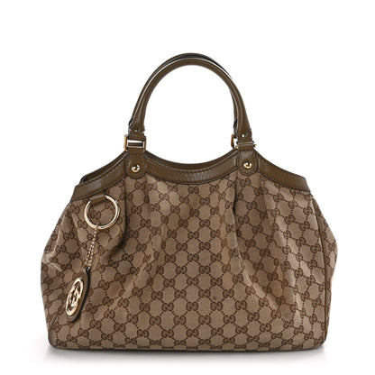Gucci Monogram Medium Sukey Tote Beige Ebony 1 of 16