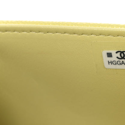 Chanel Shiny Caviar Mini Preppy Coco Shoulder Bag Light Yellow 7 of 11