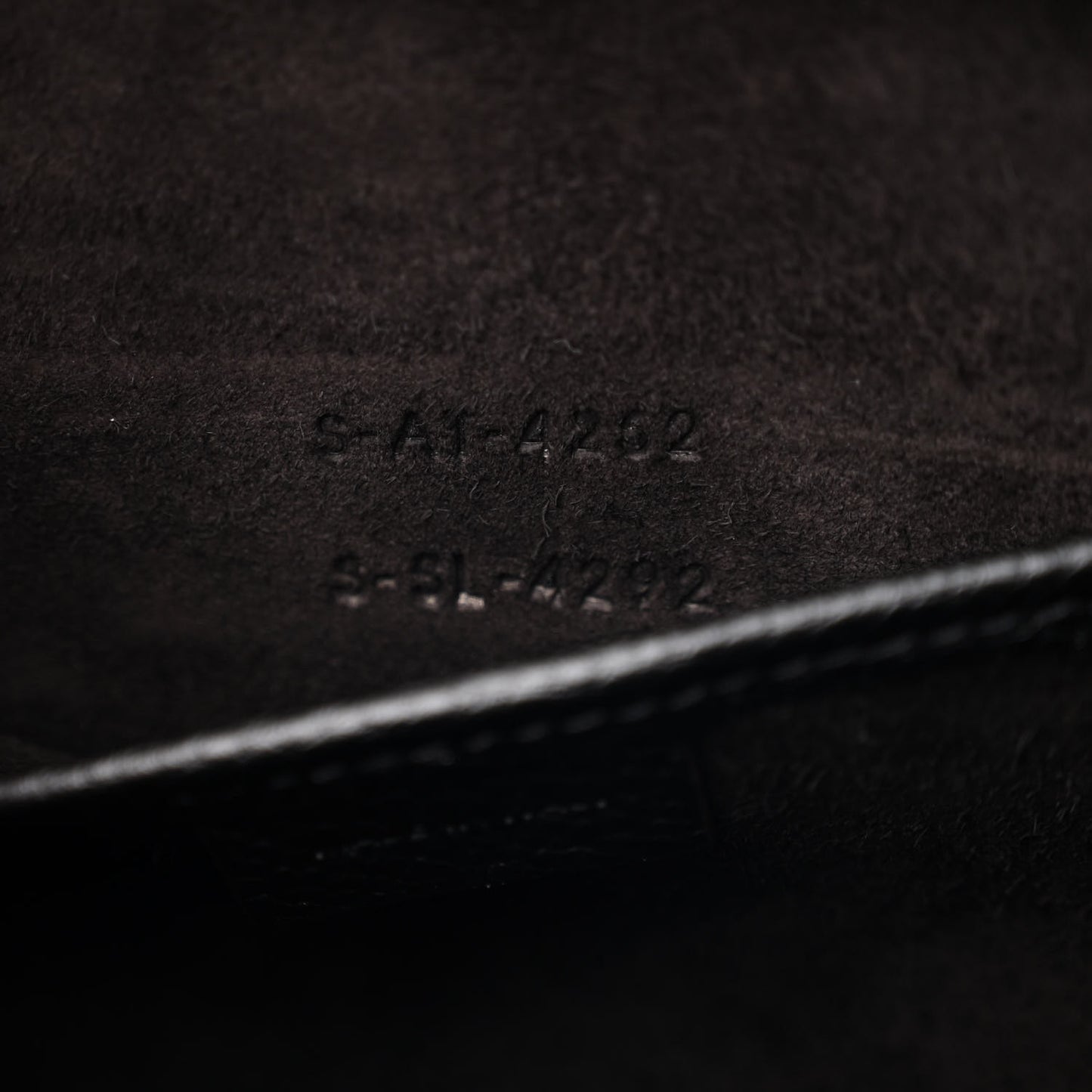 Drummed Calfskin Nano Luggage Black
