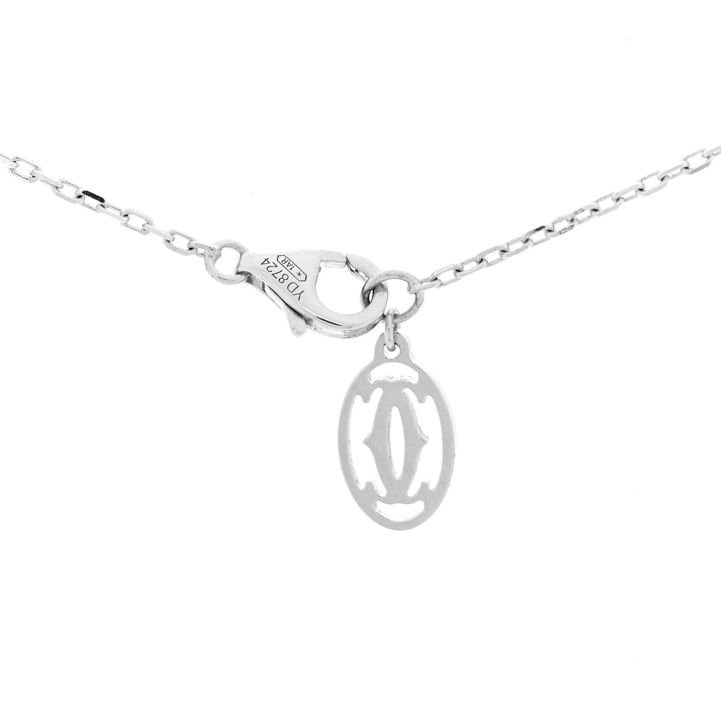 18K White Gold Diamond LM D'Amour Pendant Necklace