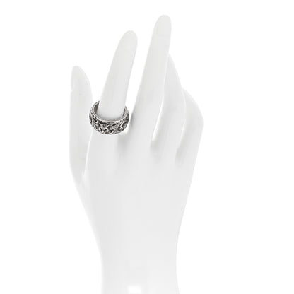 Gucci Sterling Silver Thin Feline Band Ring 57 8 2 of 6