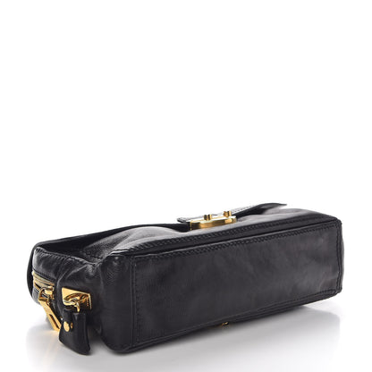 Prada Glace Calf Shoulder Bag Black 5 of 13