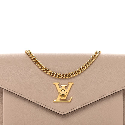 Louis Vuitton Soft Calfskin My Lockme Chain Pochette Greige 5 of 9