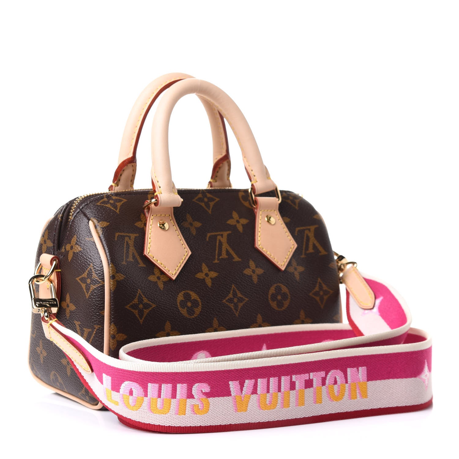 Louis Vuitton Monogram Speedy Bandouliere 20 Fuchsia 3 of 9