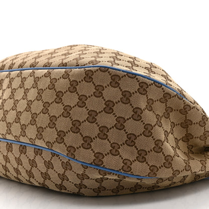 Gucci Monogram Medium Sukey Hobo Blue 11 of 11