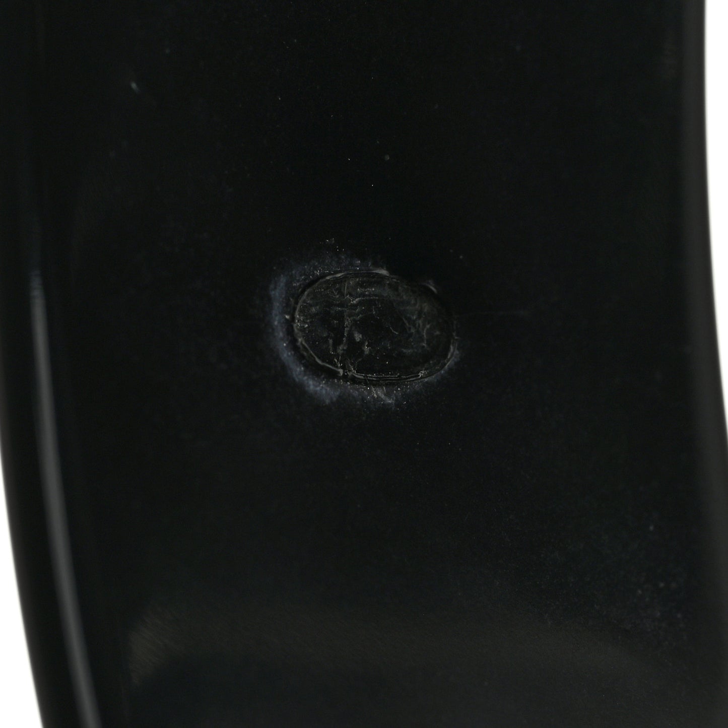 Resin CC Cuff Bracelet White Black