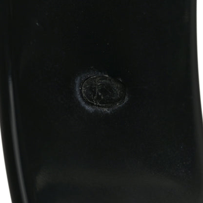 Chanel Resin CC Cuff Bracelet White Black 4 of 4