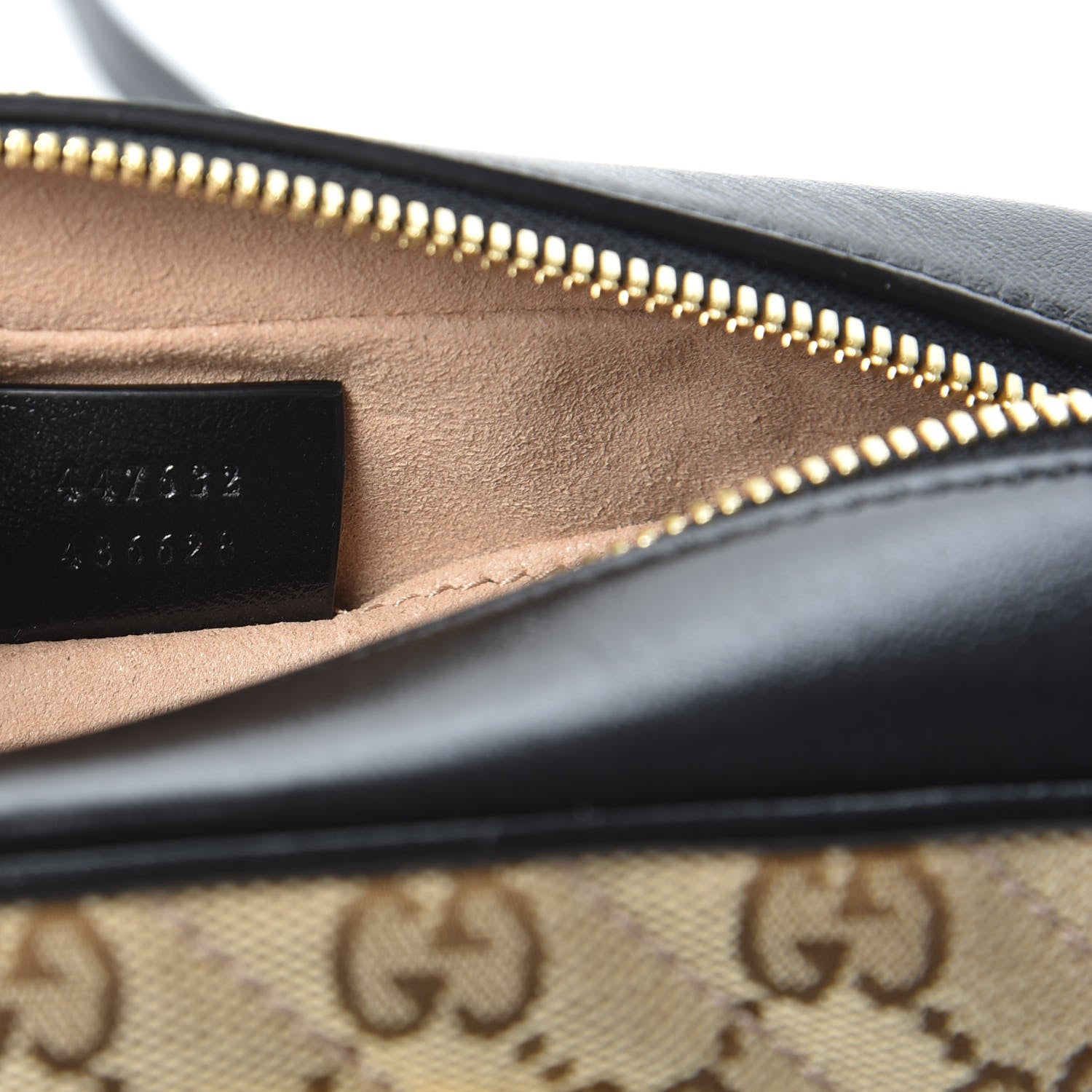 Gucci Monogram Matelasse Diagonal Small GG Marmont Chain Shoulder Bag Beige Black 8 of 10