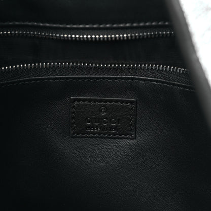 Gucci Metallic Calfskin Large Jackie 1961 Shoulder Bag Silver Black 6 of 8