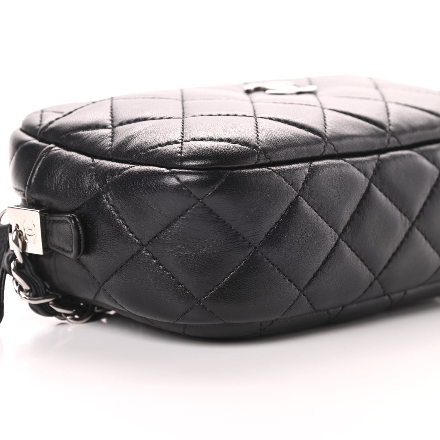 Chanel Lambskin Quilted Small Timeless Camera Case Black 9 of 11