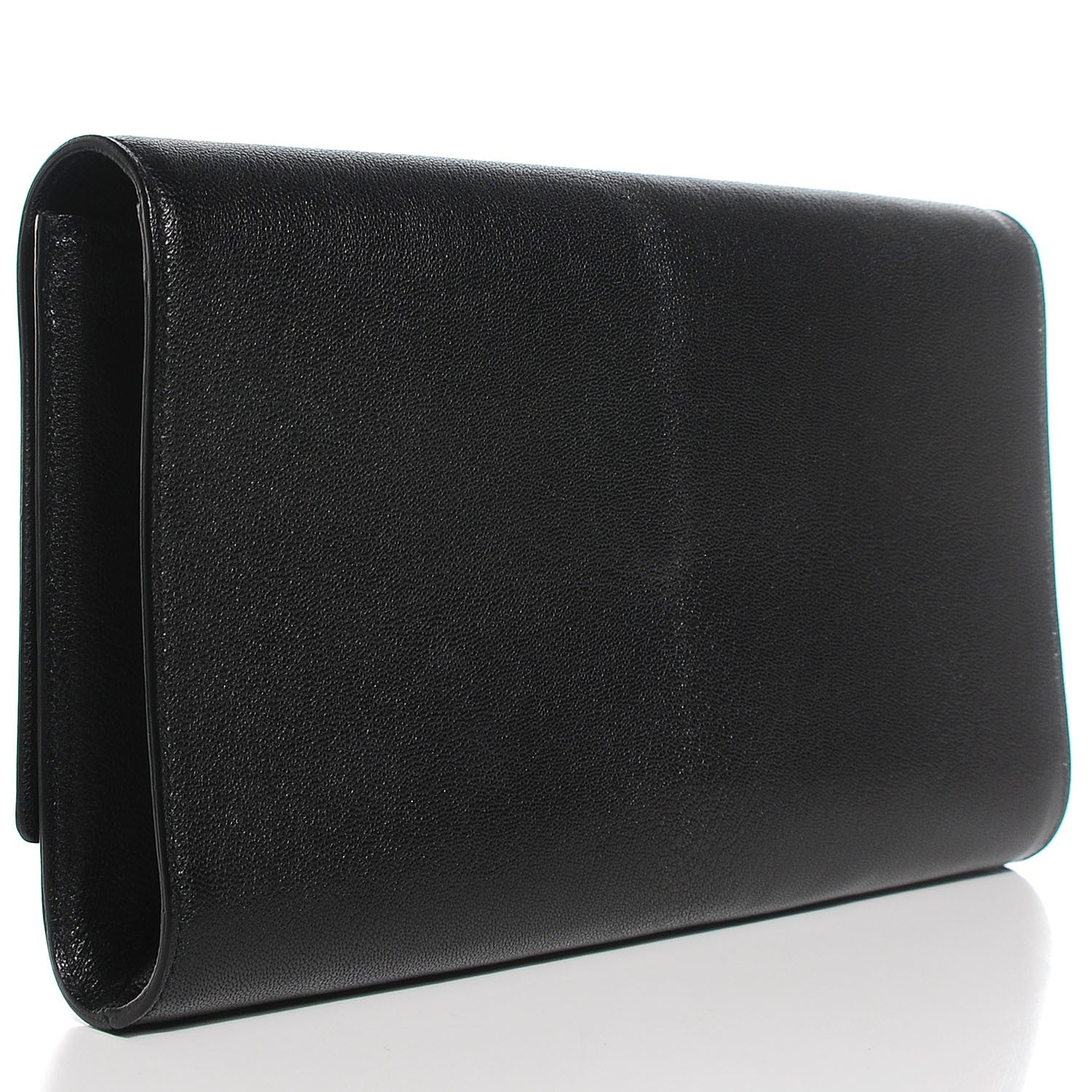 Saint Laurent Calfskin Monogram Large Belle De Jour Clutch Black 3 of 7