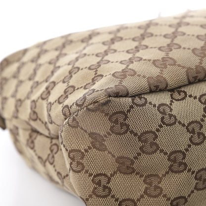 Gucci Monogram Medium Horsebit Chain Hobo Off White 10 of 13