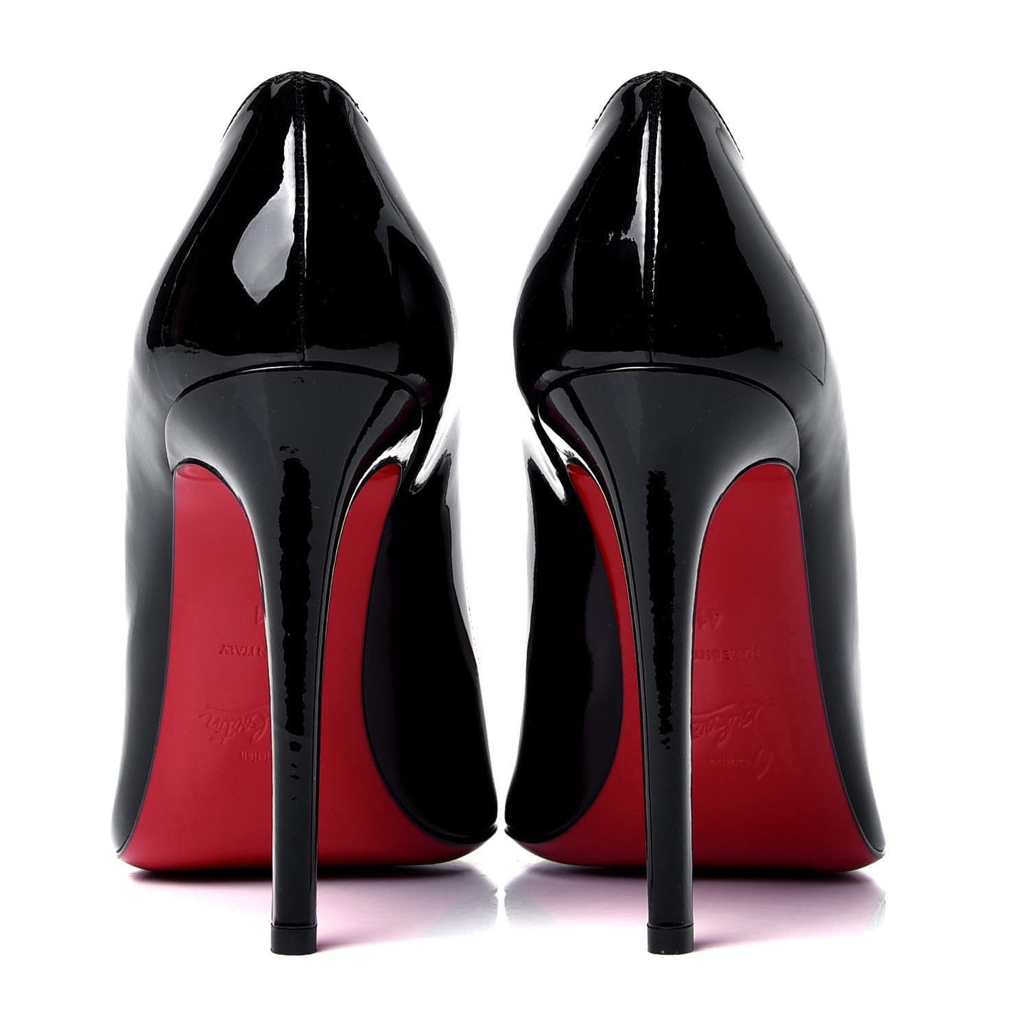 Patent Calfskin Fifille 100 Pumps 41 Black