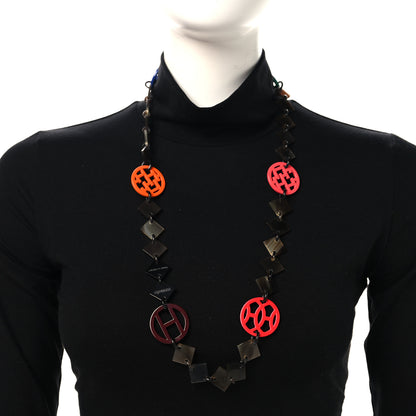 Hermes Buffalo Horn Lacquer Deva Necklace 2 of 5
