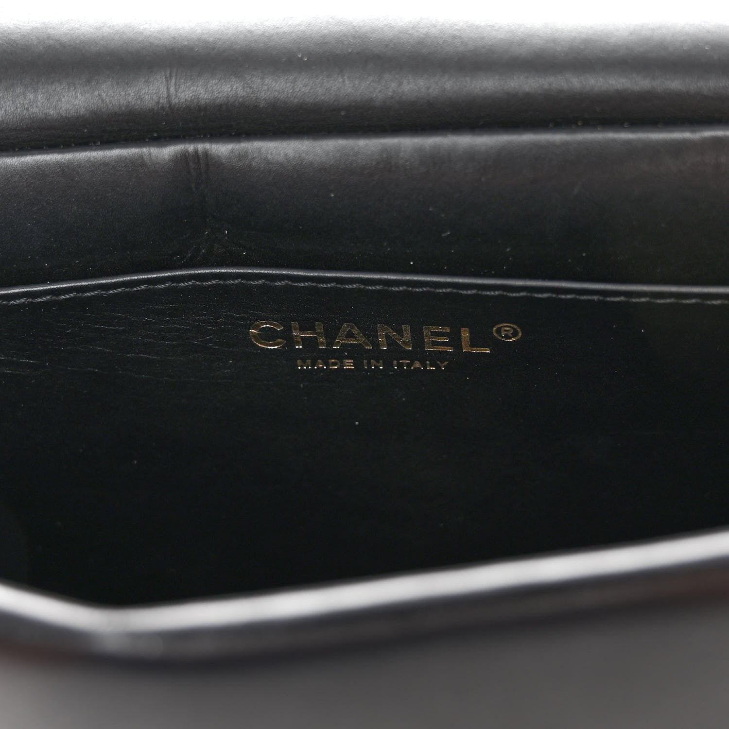 Chanel Calfskin Quilted Nailed CC Flap Bag Black 6 of 10