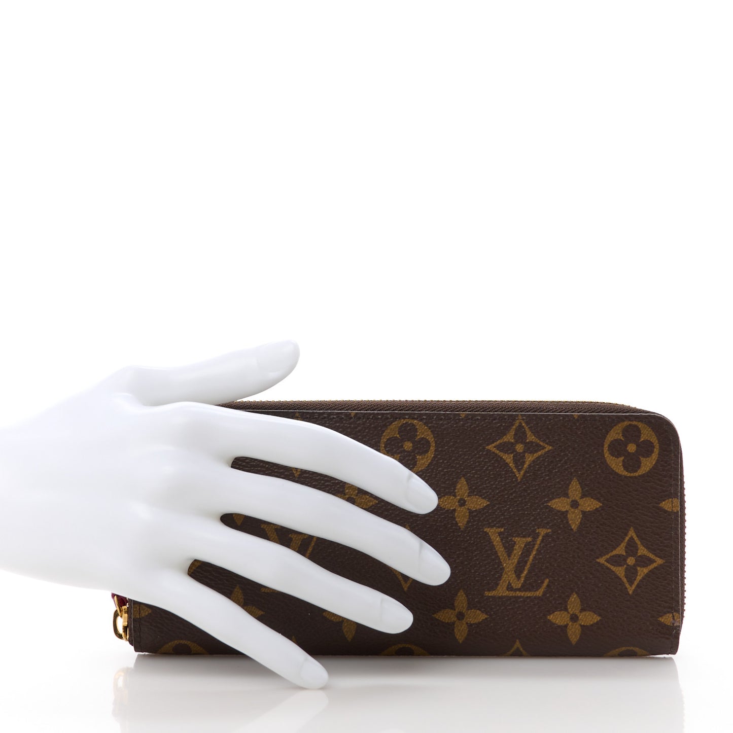 Monogram Clemence Wallet Fuchsia