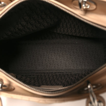 Christian Dior Lambskin Cannage Large Lady Dior Beige 5 of 10