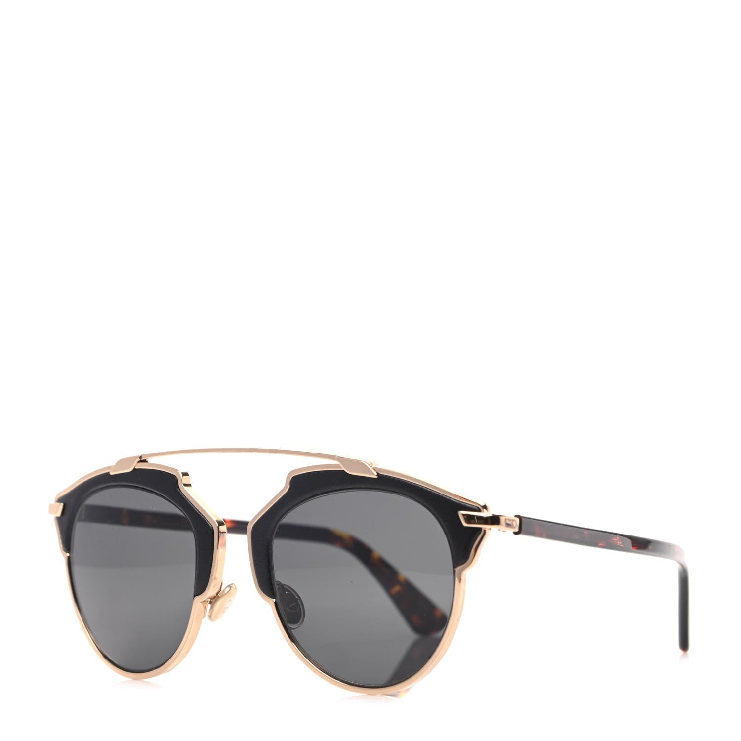 Christian Dior Metal Lambskin So Real Sunglasses Black 1 of 7