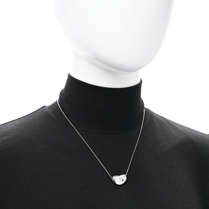 Tiffany Sterling Silver 20mm Elsa Peretti Bean Pendant Necklace 2 of 4