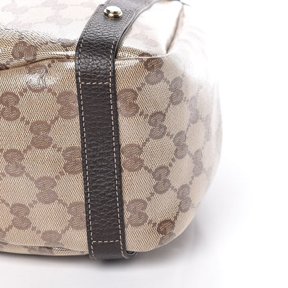 Gucci Crystal Monogram Medium Abbey Shoulder Bag Dark Brown 9 of 9