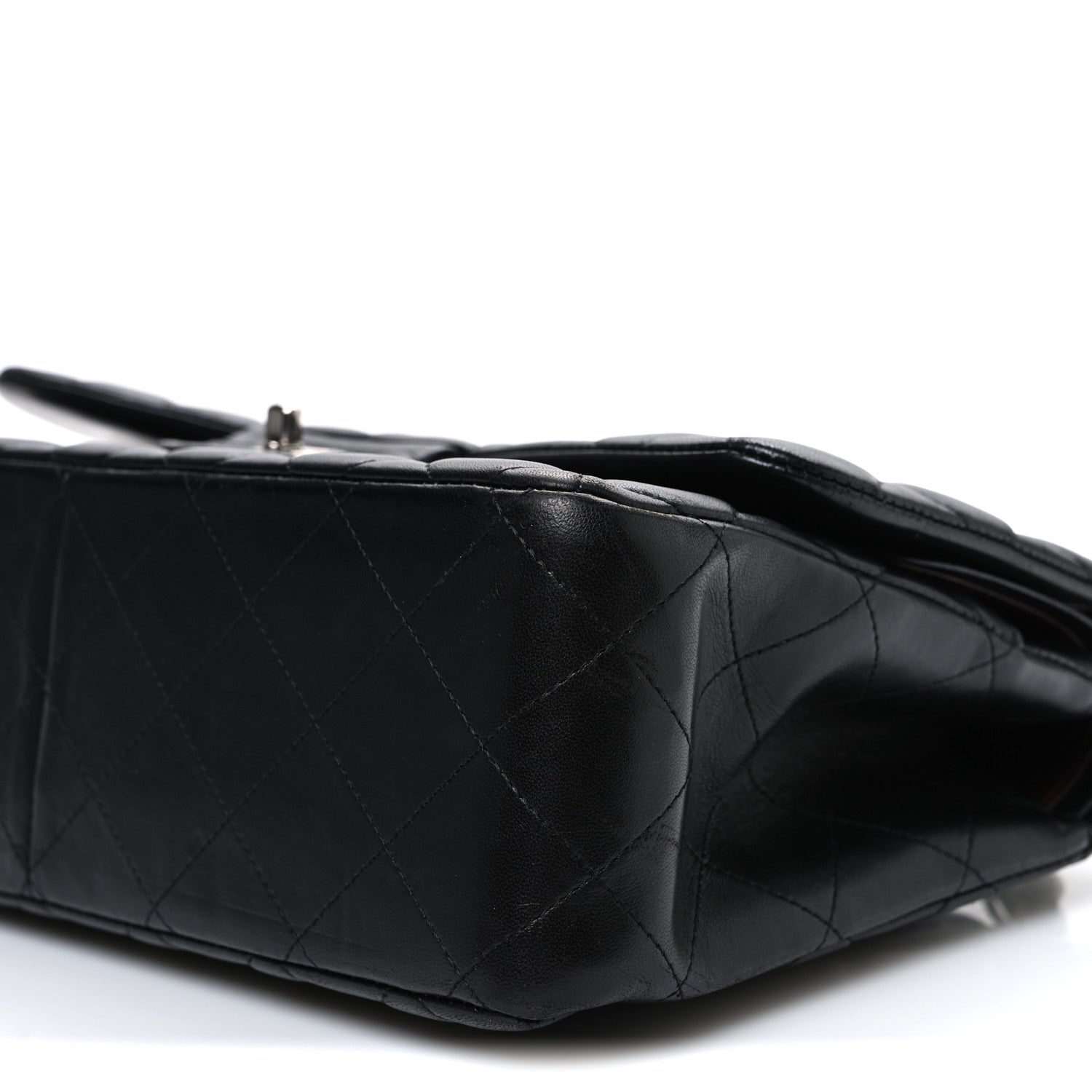 Chanel Lambskin Quilted Jumbo Double Flap Black 10 of 10