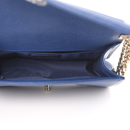 Chanel Caviar Quilted Medium Boy Flap Dark Blue 5 of 12