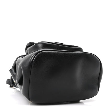 Chanel Lambskin Quilted Small Duma Drawstring Backpack Black 3 of 9