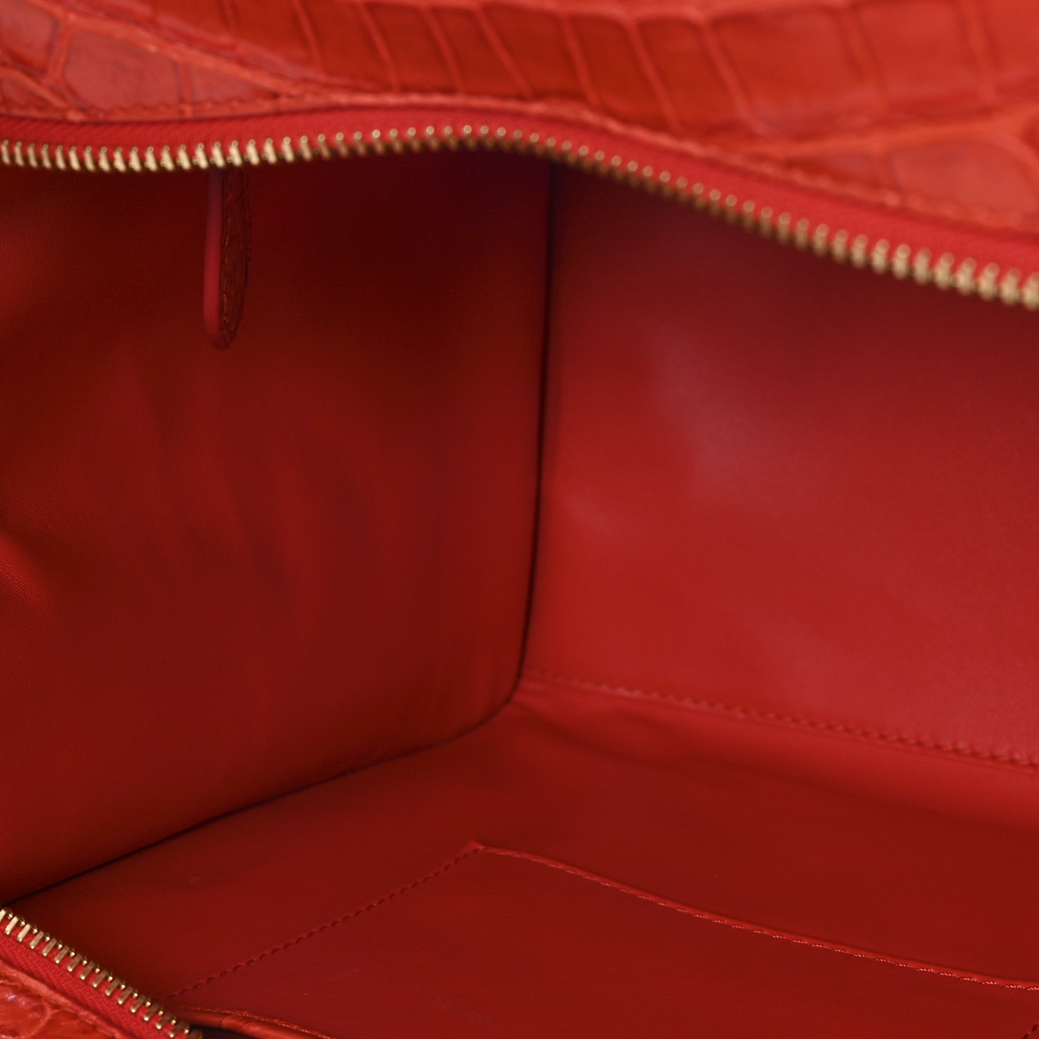 Celine Crocodile Mini Luggage Vermillion 10 of 10