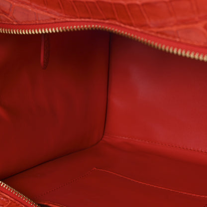 Celine Crocodile Mini Luggage Vermillion 10 of 10