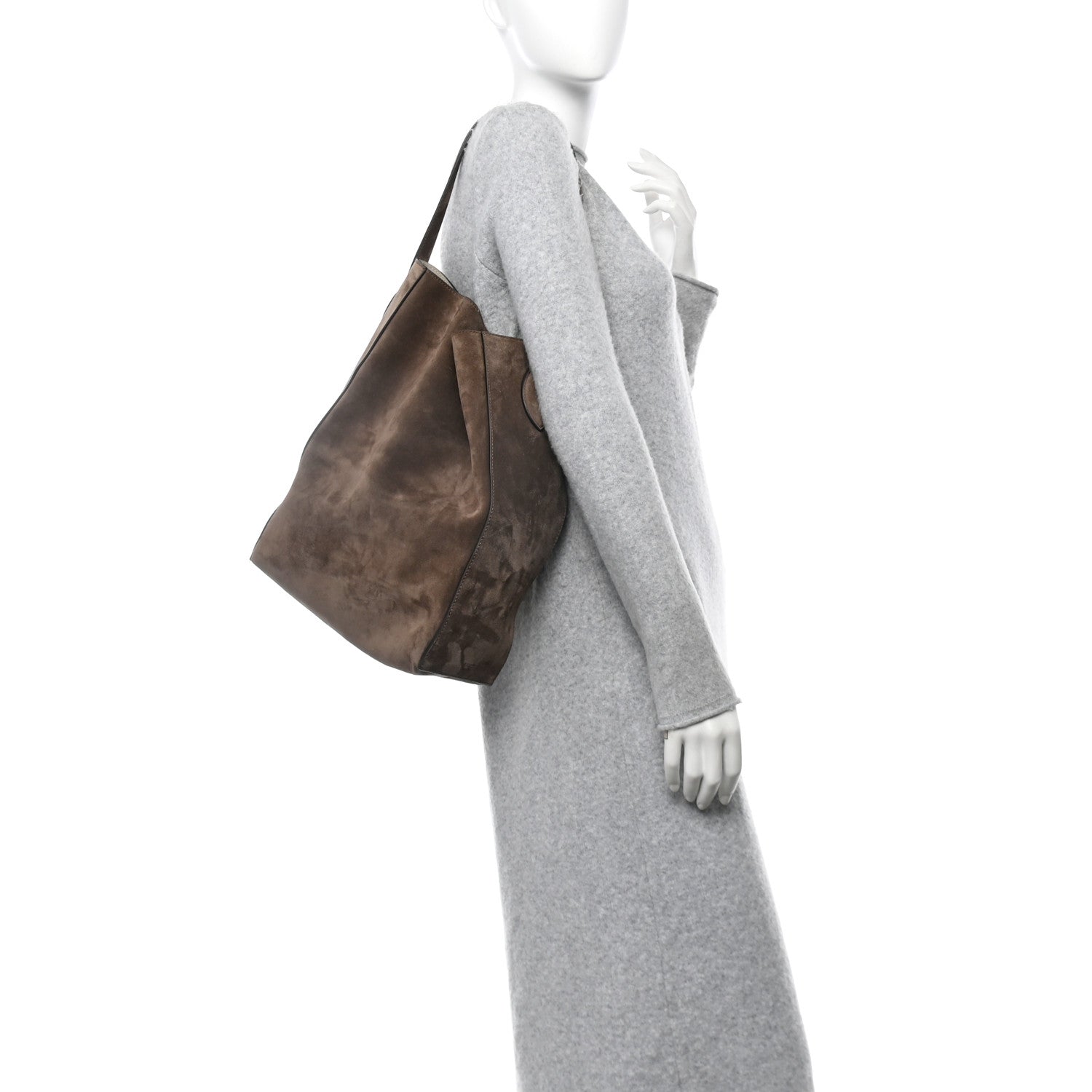 Khaite Suede Calfskin Frida Tote 2 of 12